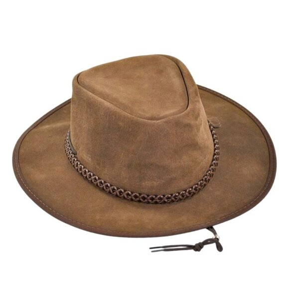 Australian Outback Suede Leather Western Hat - Picture 5 of 15